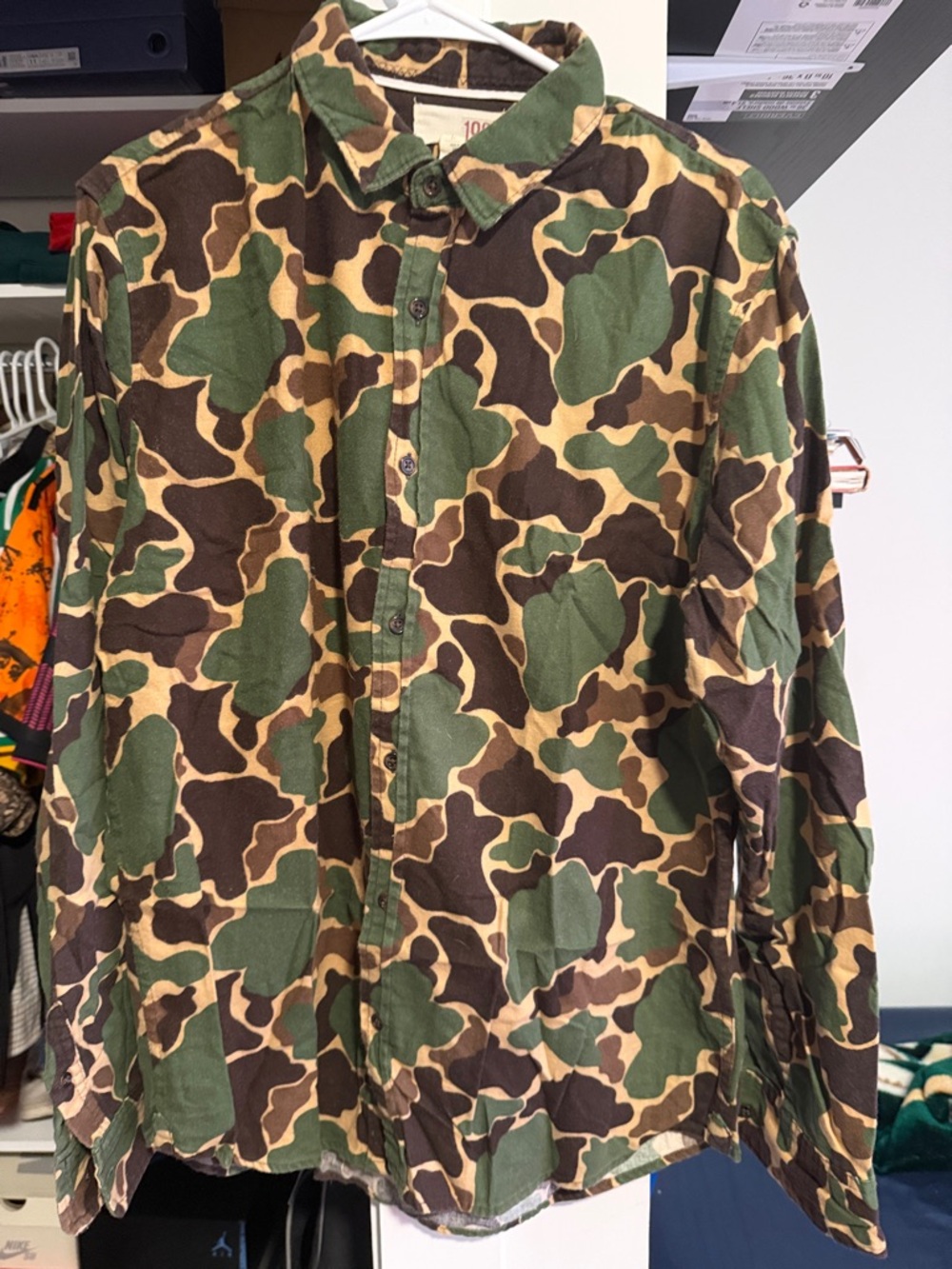 1901 Green and Brown Camouflage Field Shirt Jacket